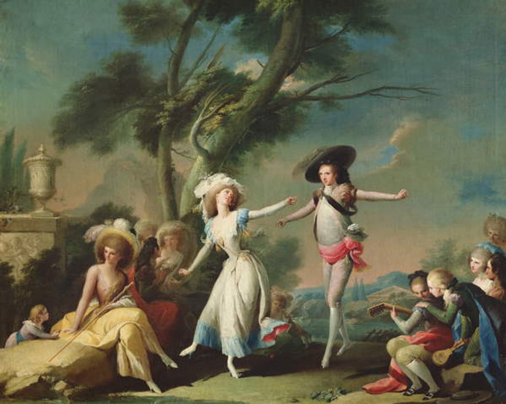 Detail of Dancing the Bolero, 1790 by Jose Camaron