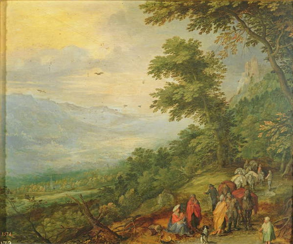 Detail of Gypsy Gathering, 17th century by Jan the Elder Brueghel