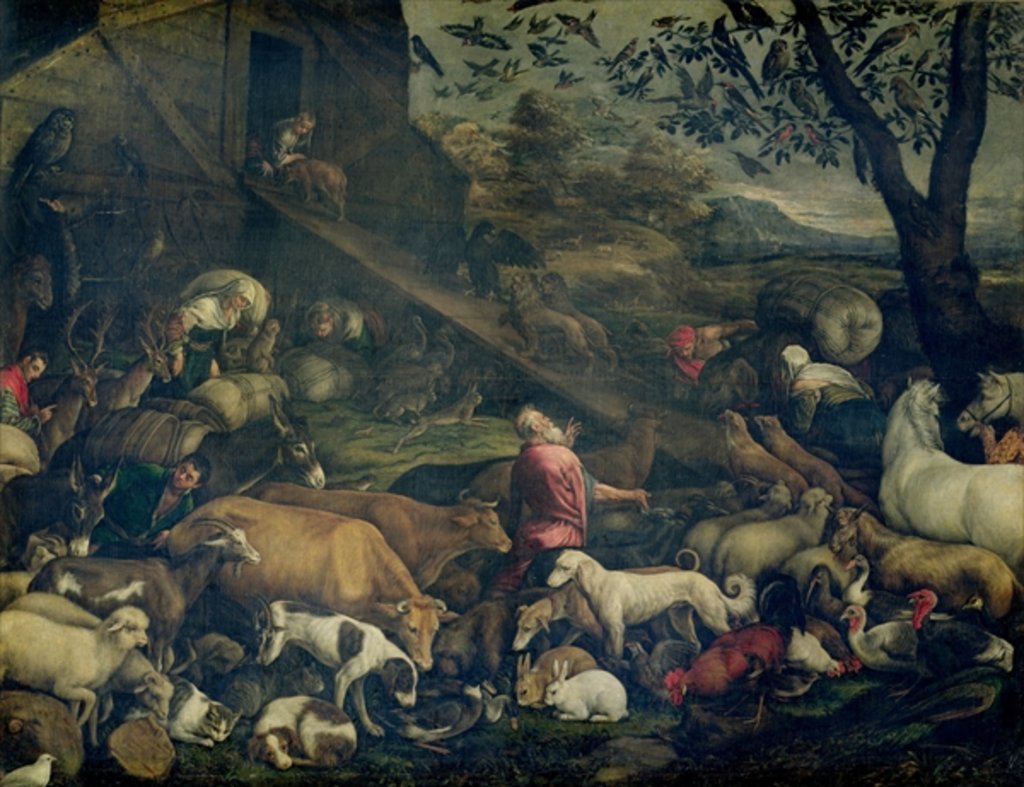 Detail of Animals Entering the Ark by Jacopo Bassano