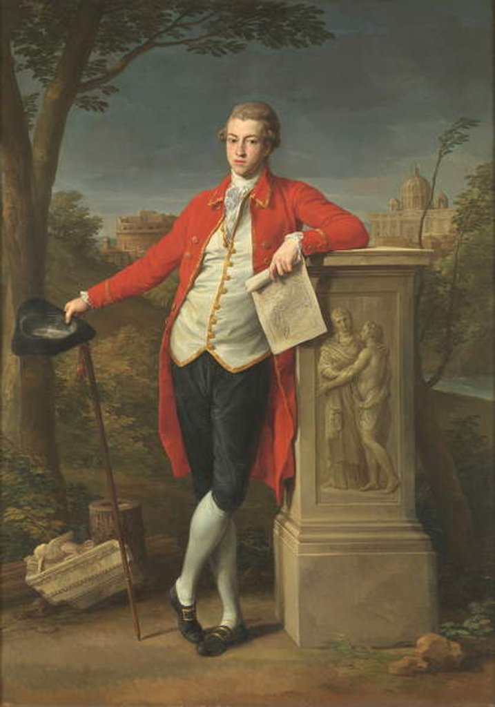 Detail of Francis Basset, 1st Baron of Dunstanville, 1778 by Pompeo Girolamo Batoni