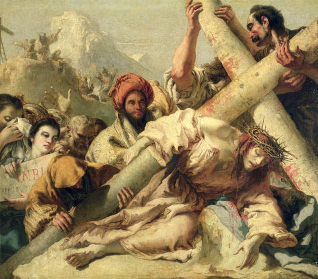 Detail of Christ's Fall on the way to Calvary, 1772 by Giandomenico Tiepolo