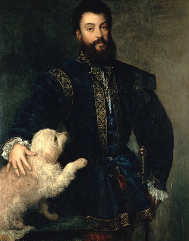 Detail of Federigo Gonzaga, Duke of Mantua, c.1525-30 by Titian