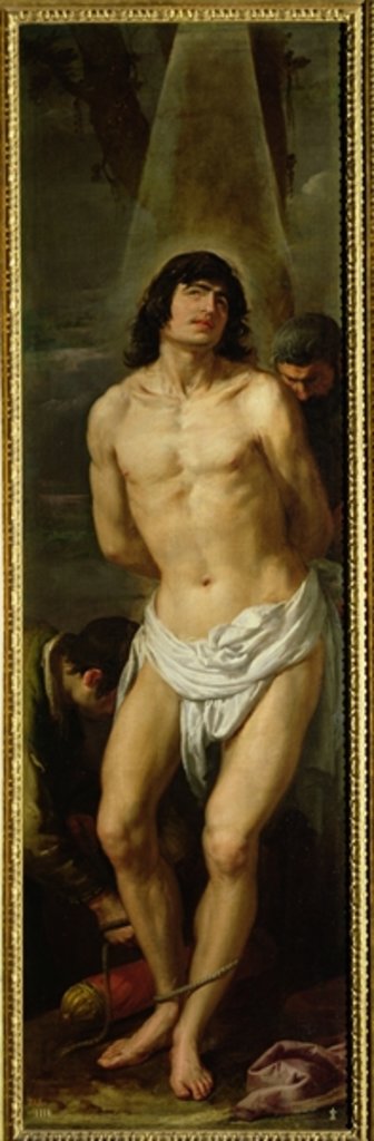 Detail of St. Sebastian, before 1653 by Jusepe or Jose Leonardo