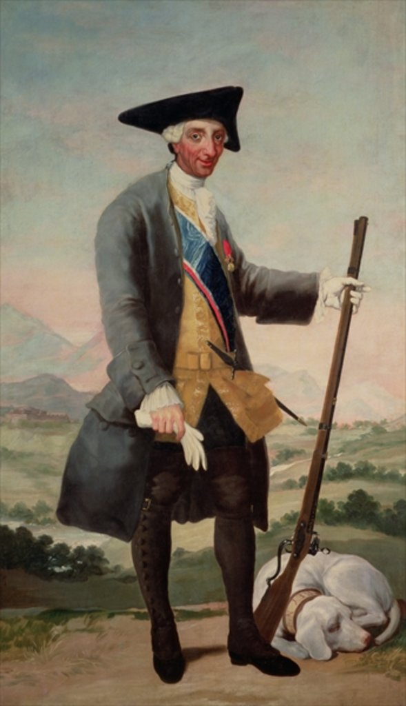 Detail of King Charles III as a Huntsman, 1786/88 by Francisco Jose de Goya y Lucientes