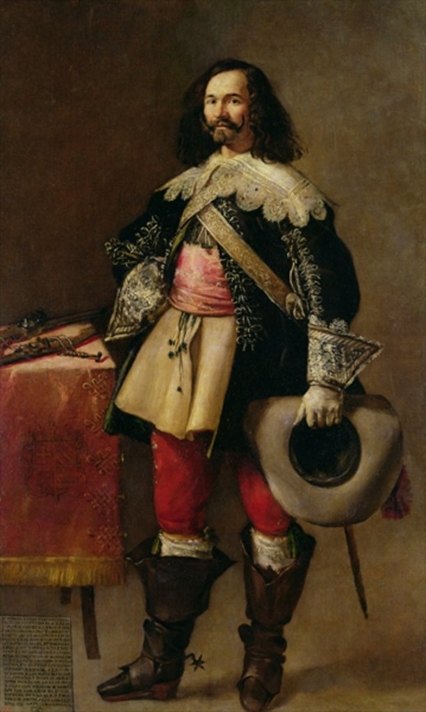 Detail of Don Tiburcio de Redin y Cruzat by Fray Juan Andres Rizi