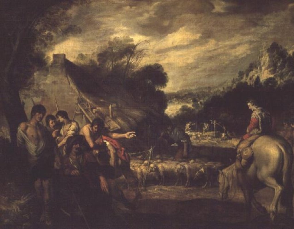 Detail of Joseph and his Brethren by Antonio del Castillo