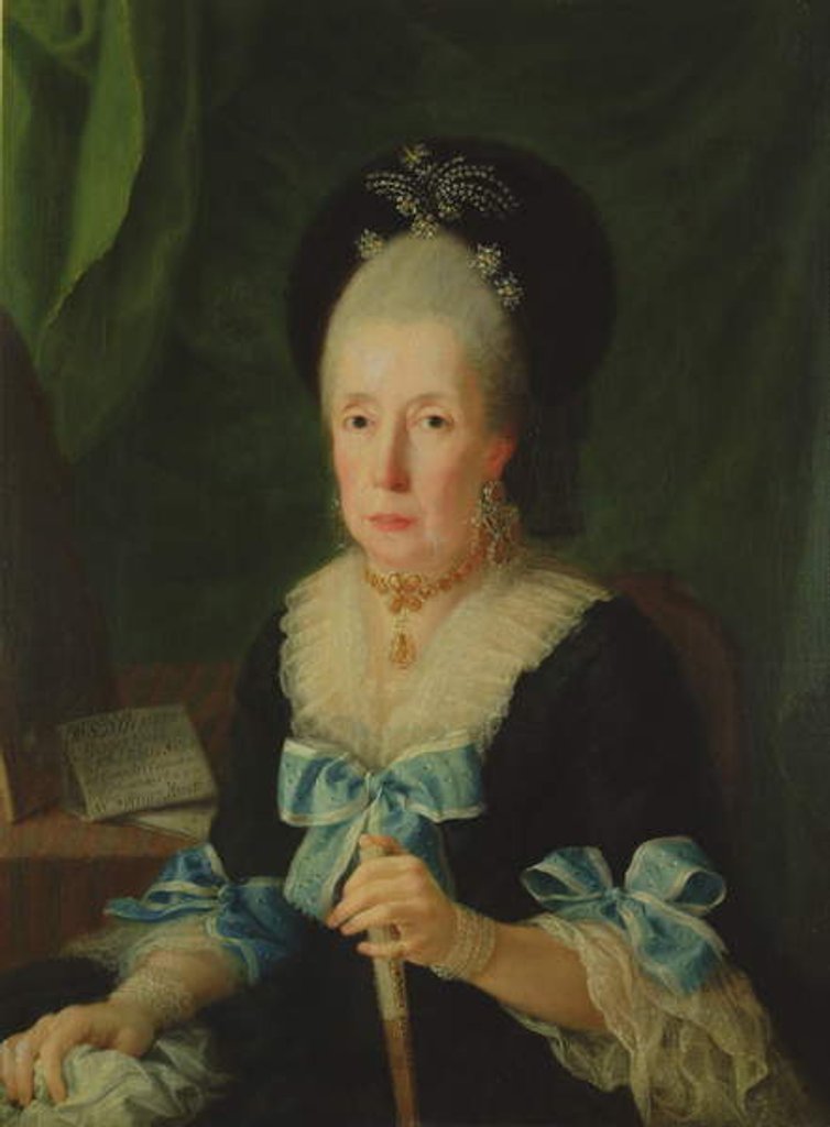 Detail of Dona Tomasa de Aliga by Antonio Carnicero