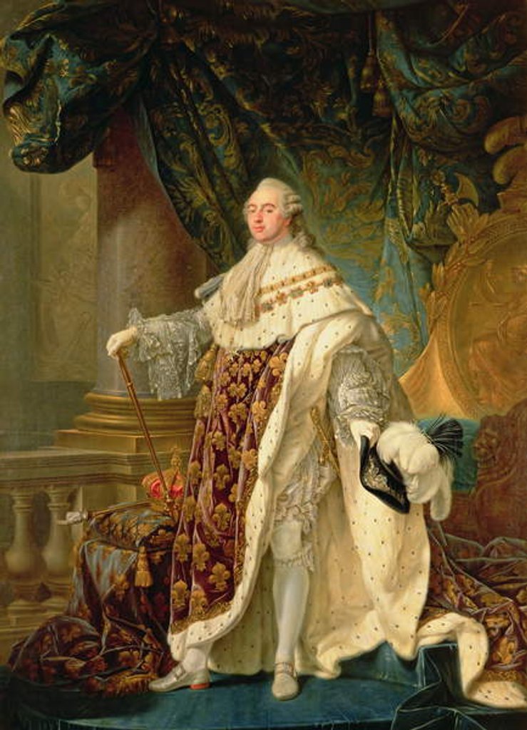 Detail of Louis XVI by Antoine Francois Callet