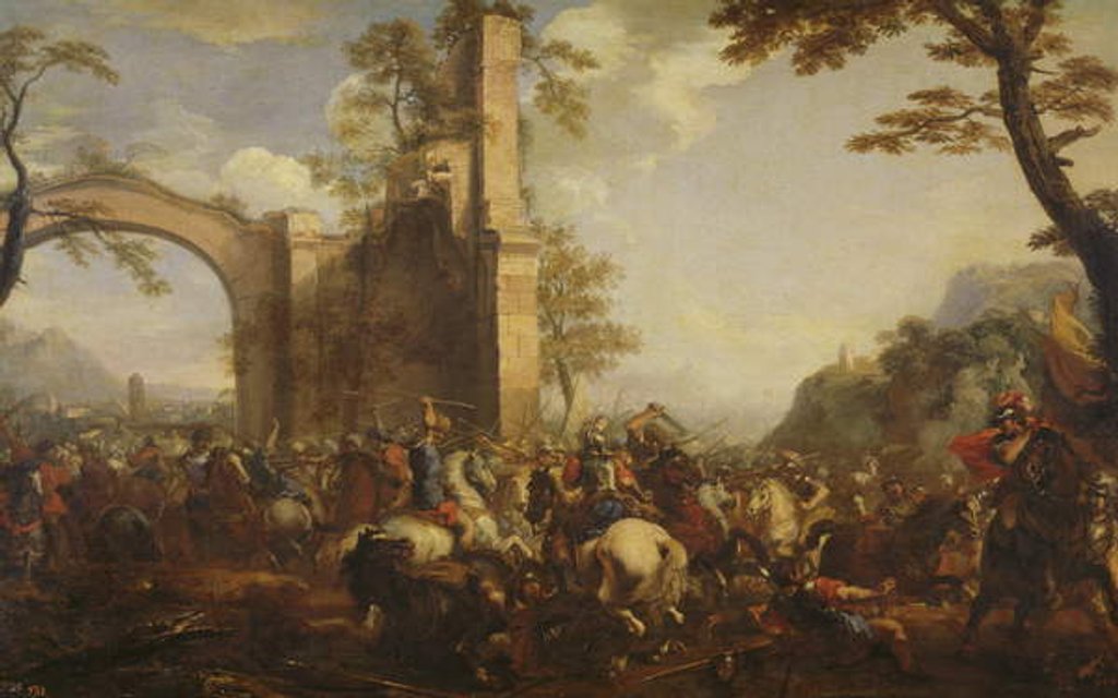 Detail of The Battle of Lepanto between the Christians and the Moslems by Jacques Courtois