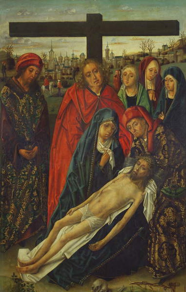 Detail of The Entombment of Christ by Master of the Luna Chapel