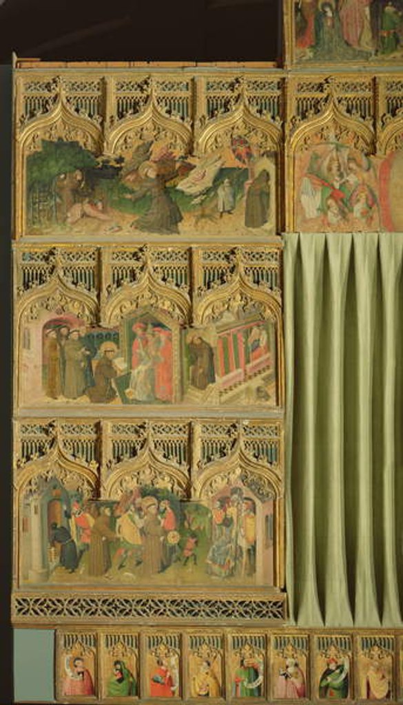 Detail of Rerodos of the Life of the Virgin and St. Francis of Assisi by Nicolas Frances