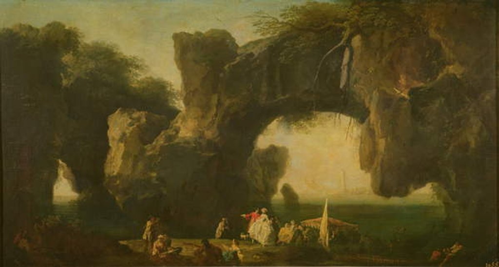 Detail of View of Sorrento by Claude Joseph Vernet