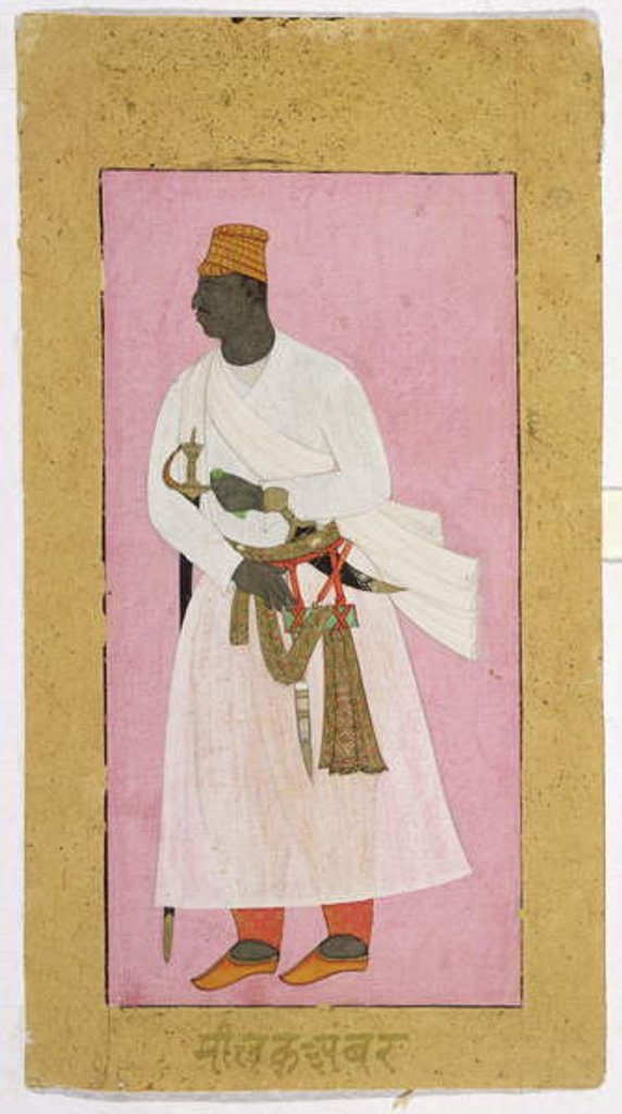 Detail of Portrait of Malik Ambar by Deccani School
