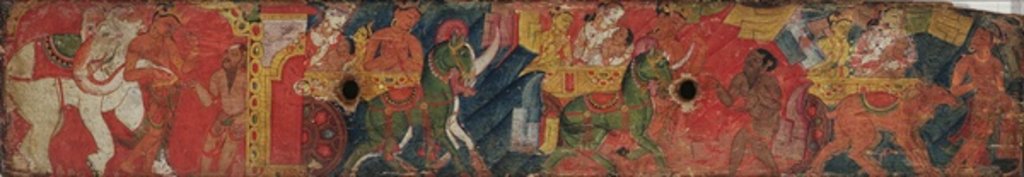 Detail of Vessnatara Jataka by Indian School