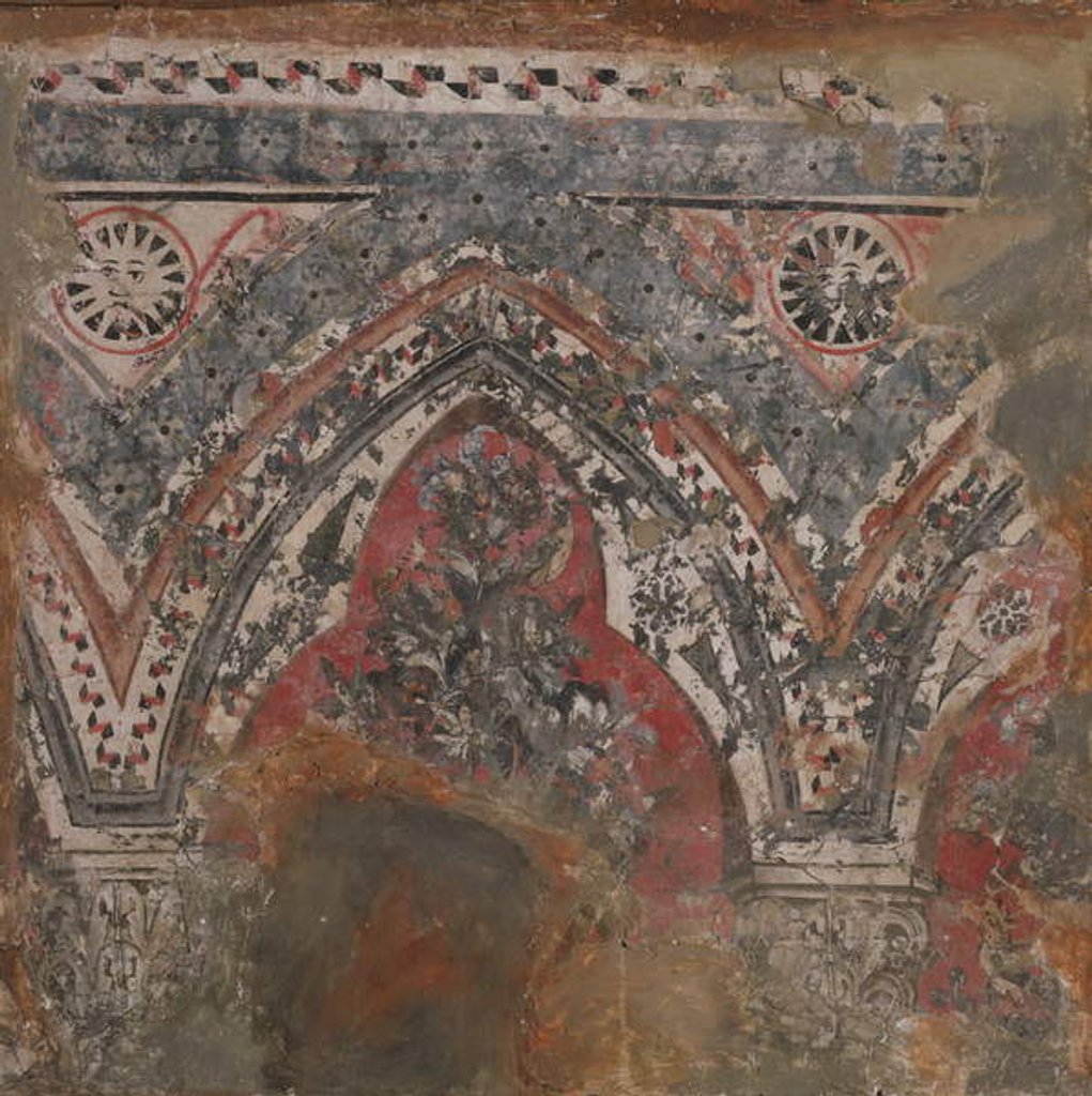 Detail of Fragment from a mural by School Italian