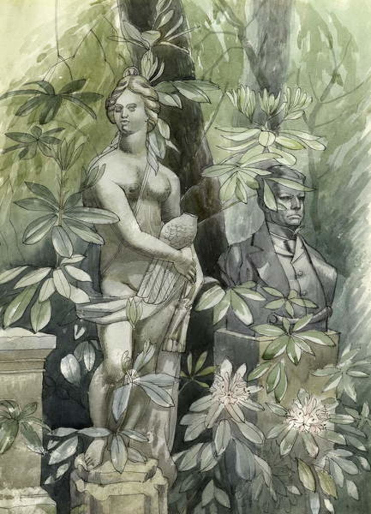 Detail of Diana and the Statesman, c.1960 by Osmund Caine