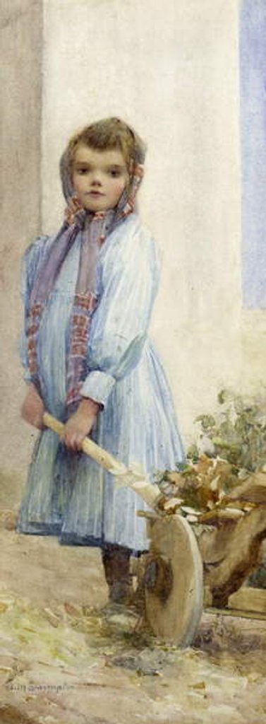 Detail of An Italian Peasant Girl, c.1900 by Ada M. Shrimpton