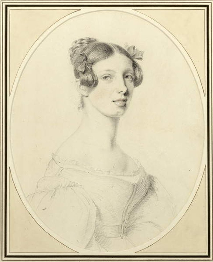 Detail of Portrait of a Lady, c.1830 by William Foy