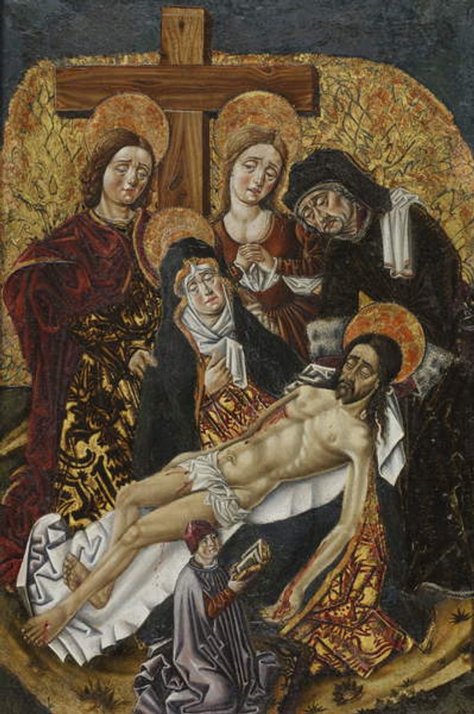 Detail of The Deposition by Master of Budapest
