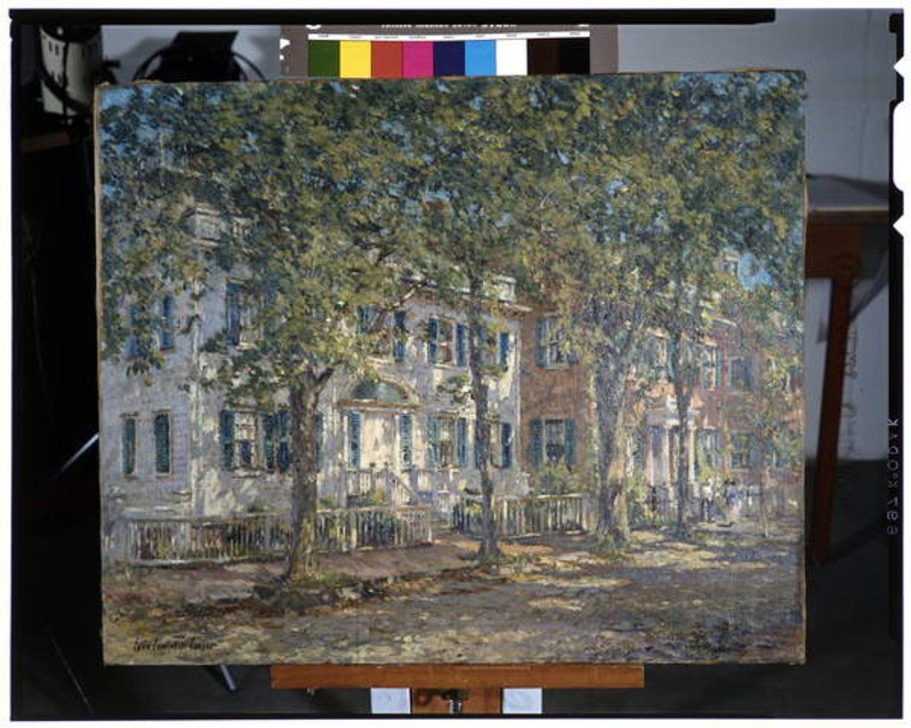 Detail of Upper Main Street, Nantucket, Massachusetts by Colin Campbell Cooper