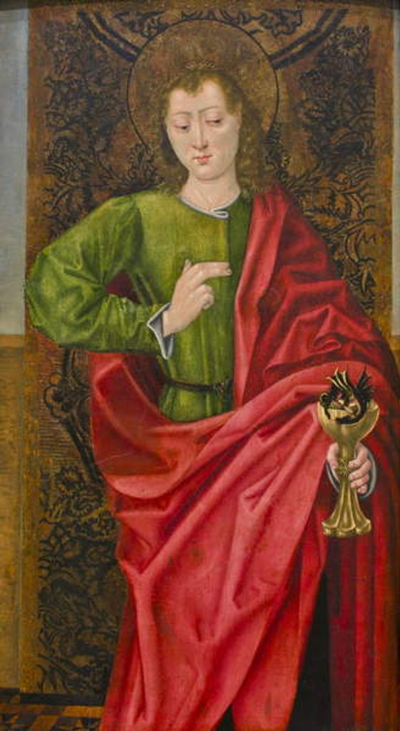 Detail of Saint John the Evangelist and the Poisoned Cup, c.1475 by Master of Saint Nicholas