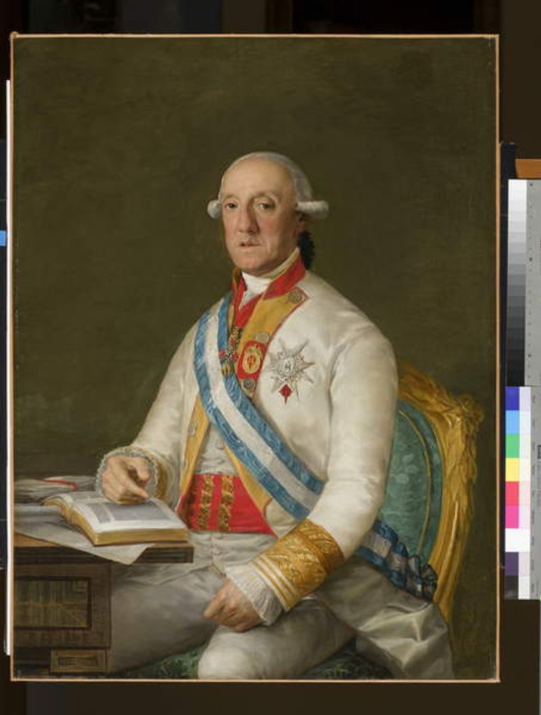 Detail of Vicente Maria de Vera de Aragon, Duque de la Roca, c.1795 by Francisco Jose de Goya y Lucientes