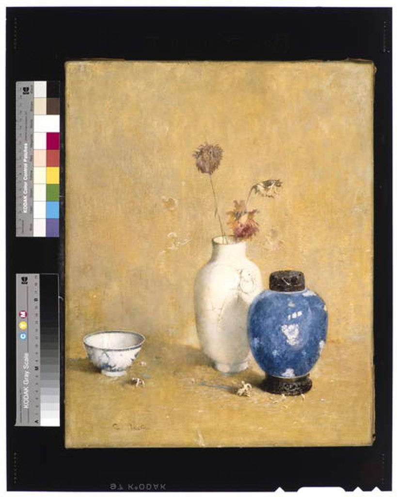 Detail of Blue, White and Gold by Emil Carlsen