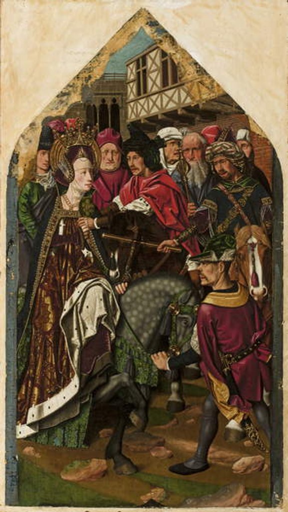 Detail of The Arrest of Santa Engracia, 1474-77 by Bermejo
