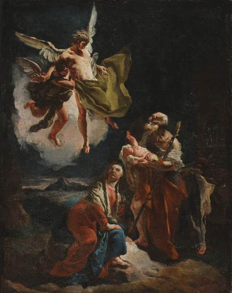 Detail of The Rest on the Flight into Egypt, c.1720 by Giovanni Battista Tiepolo