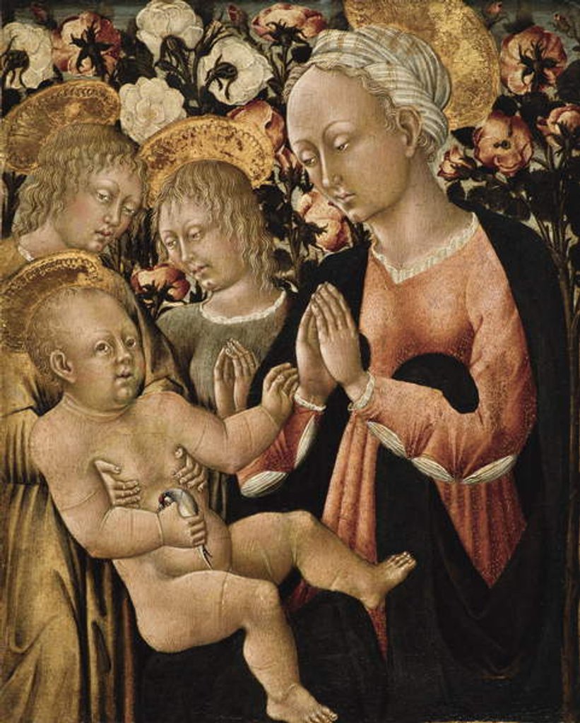Detail of Madonna and Child with Angels, c.1475 by Giovanni di Paolo