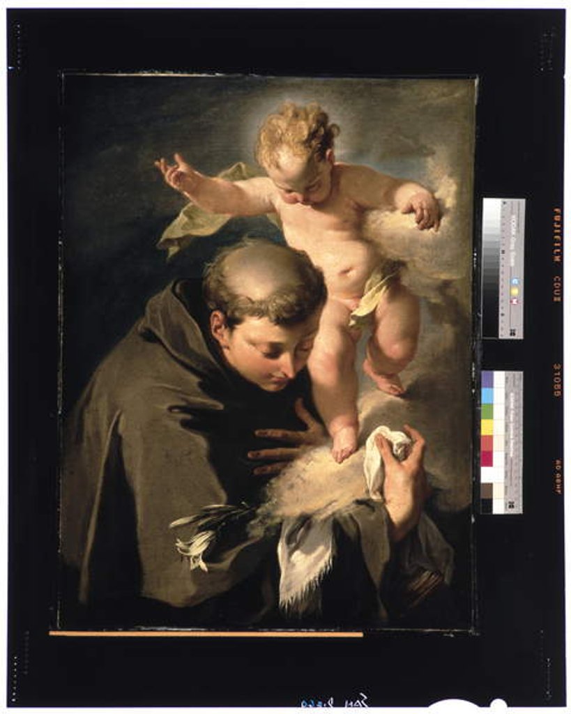 Detail of The Vision of Saint Anthony of Padua c.1730 by Giovanni Battista Pittoni