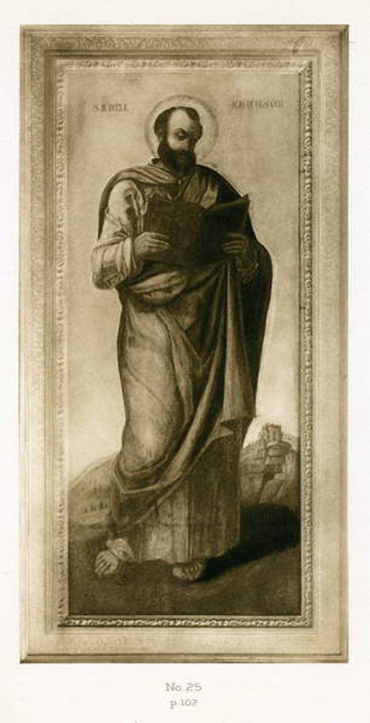 Detail of Male Saint, perhaps St. Mark, c.1490 by Bartolomeo Vivarini