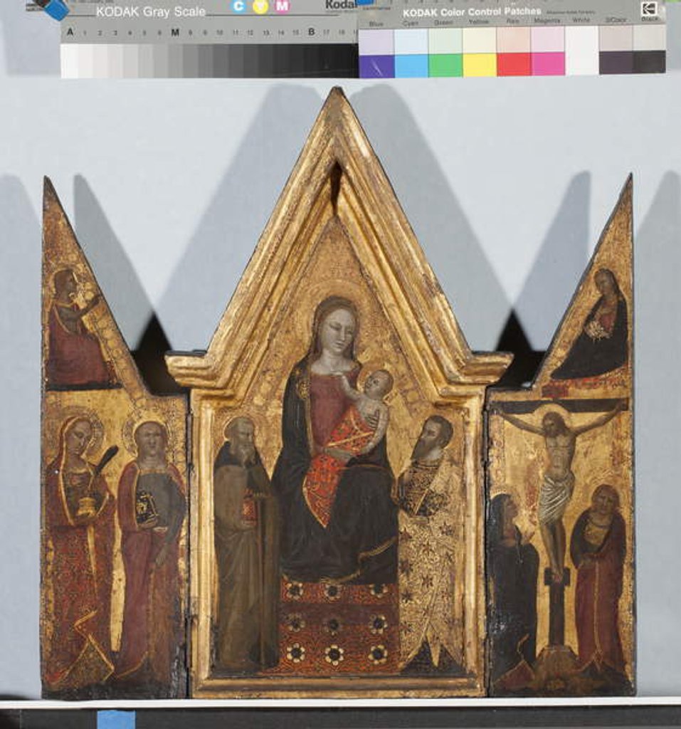 Detail of Portable Triptych, c.1380 by Master of the Christchurch Coronation