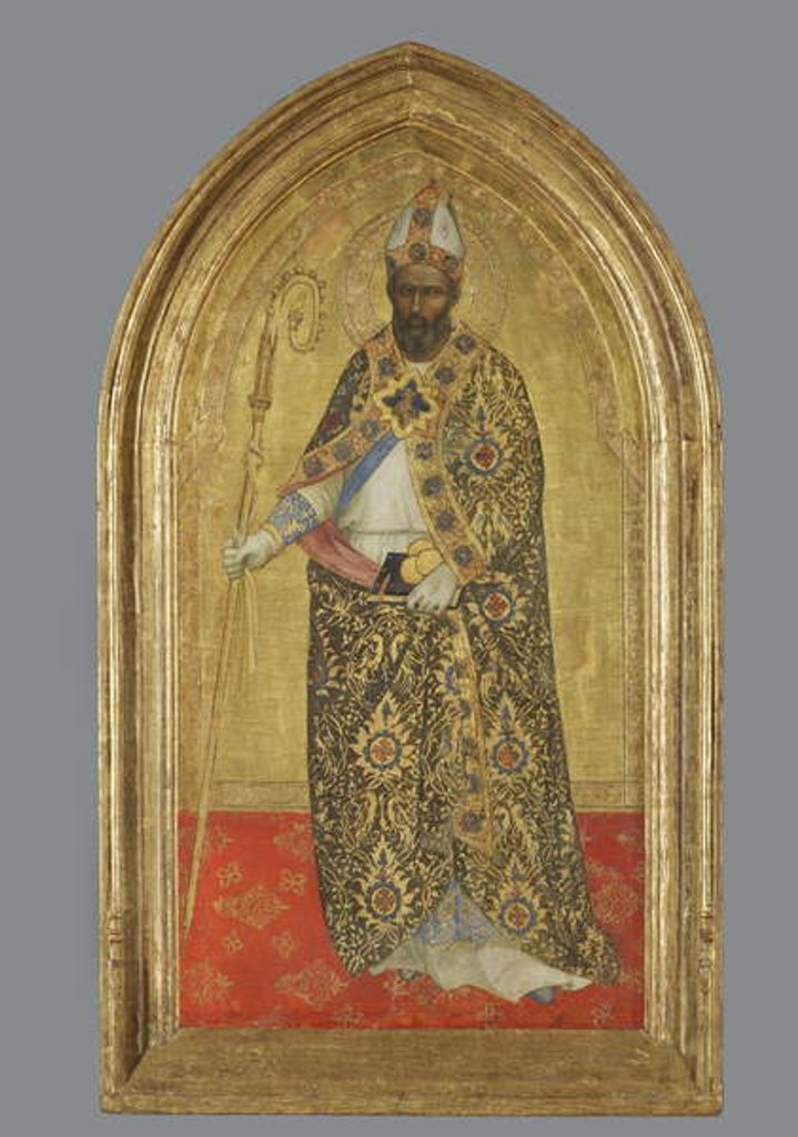 Detail of Saint Nicholas of Bari, c.1360-1365 by Nardo di Cione