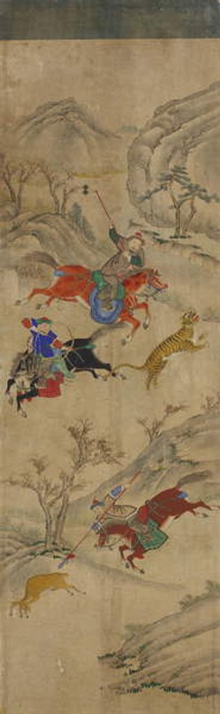 Detail of Hunting Scene by School Korean