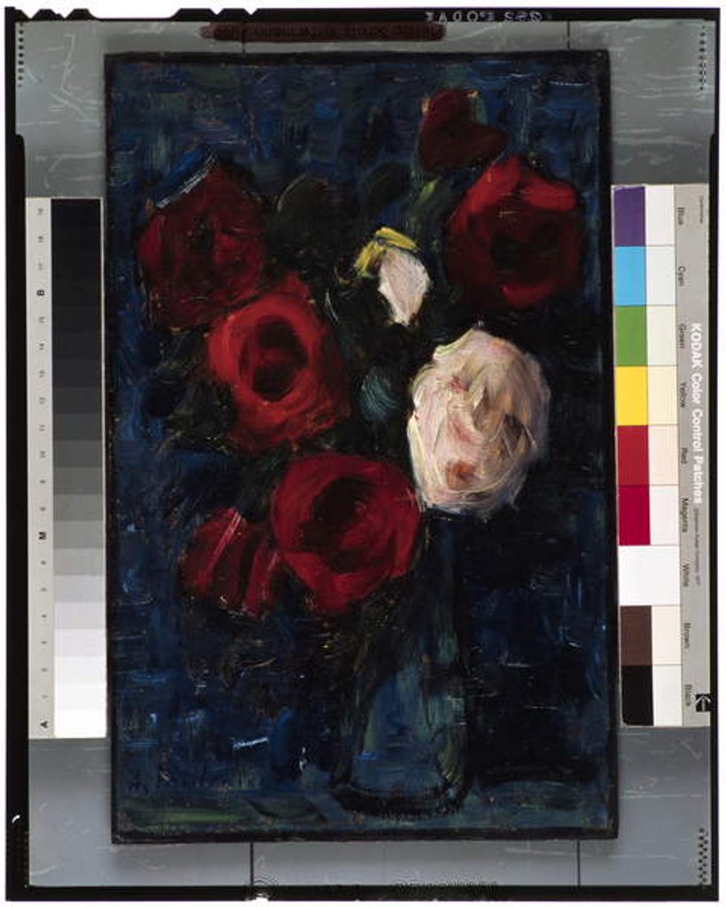 Detail of Large Still-life: Roses II, 1937 by Alexej von Jawlensky