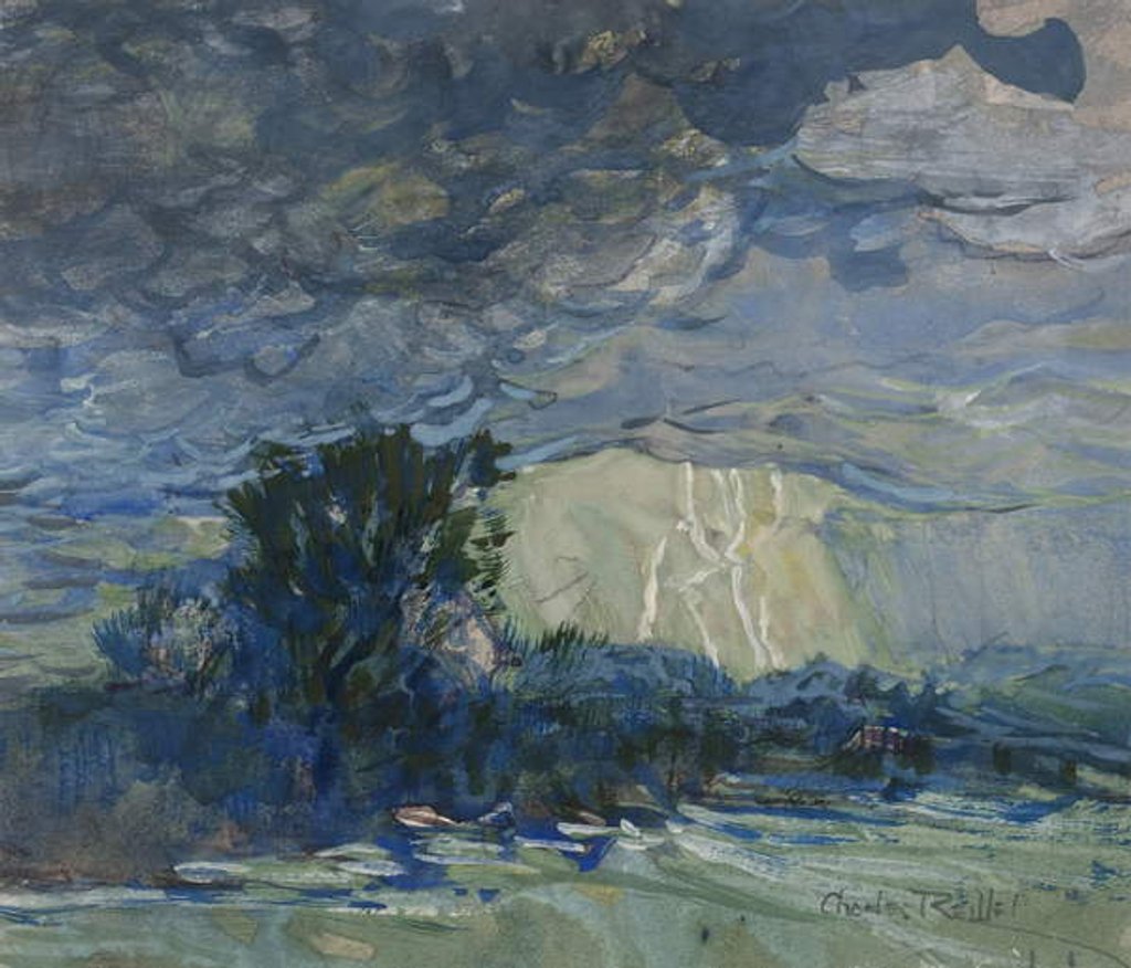Detail of The Storm, c.1935 by Charles P. Reiffel