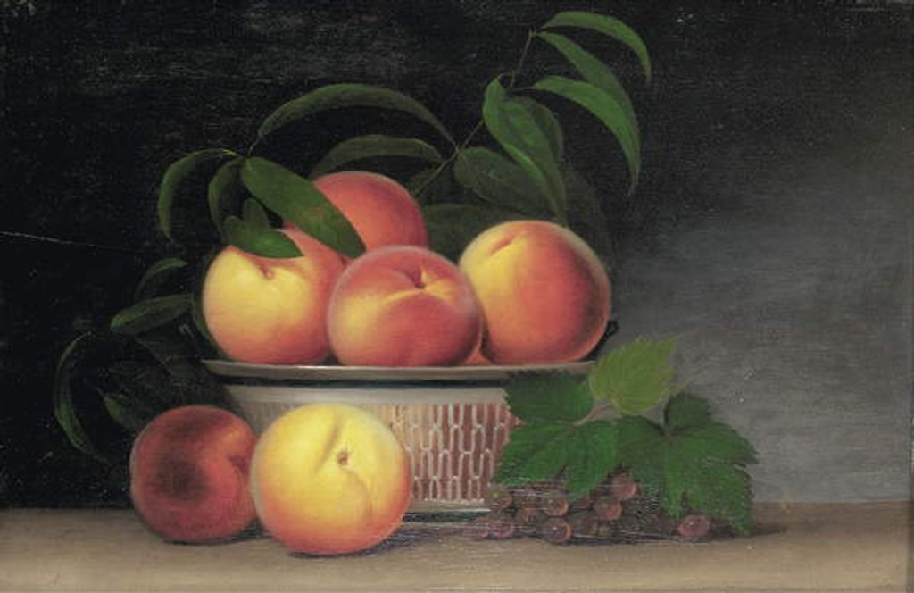 Detail of Still-life with Peaches, c.1816 by Raphaelle Peale