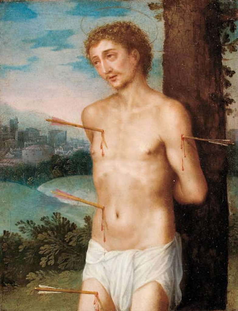 Detail of Saint Sebastian, after 1603 by Juan Sanchez Cotan
