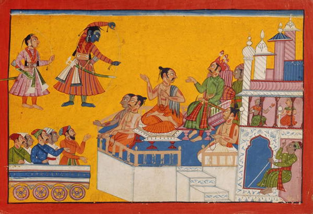Detail of Rama bends his bow, c.1700 by Indian School