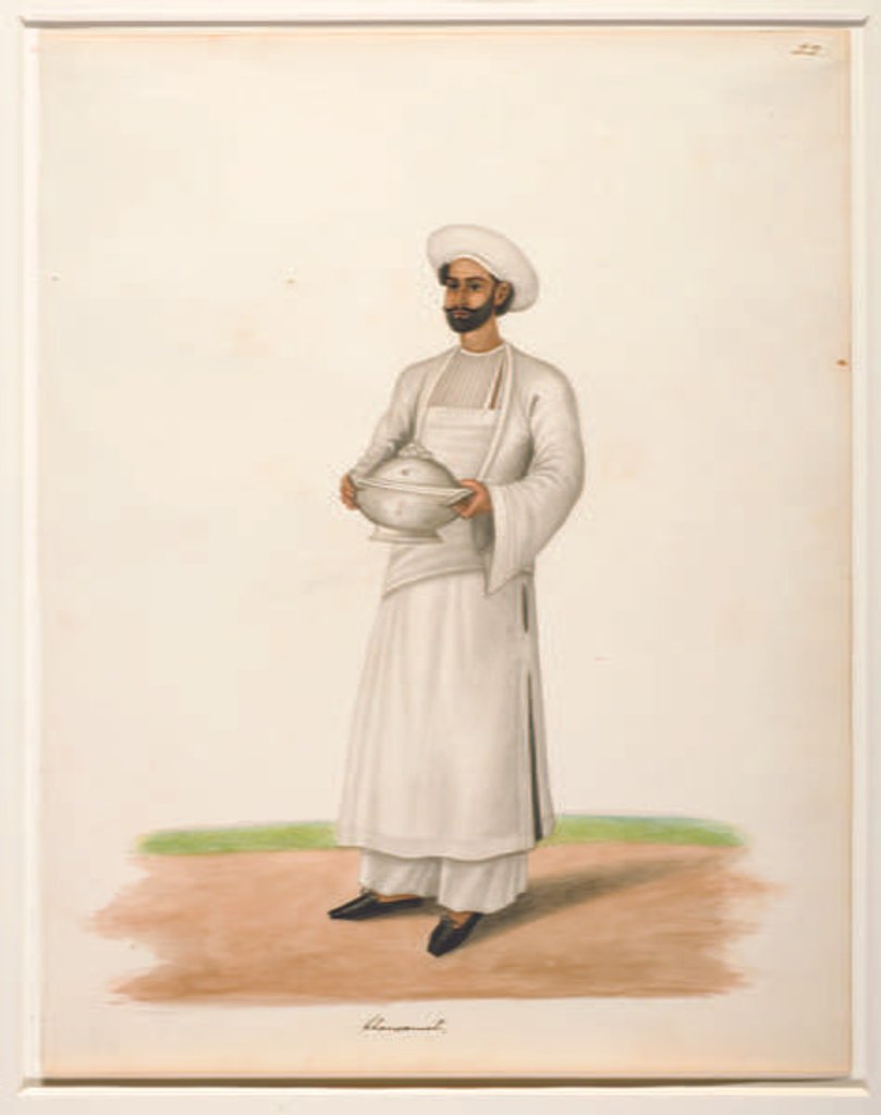Detail of Khansama with a tureen, c.1846 by Shaik Muhammad Amir of Karraya