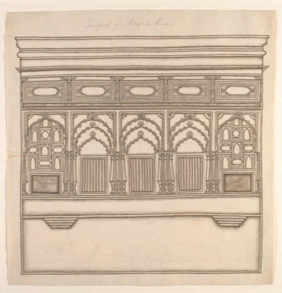 Detail of Forefront of a Bengal House, c.1820 by Indian School