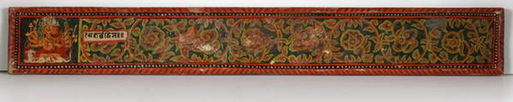 Detail of Devimahatmya manuscript cover by Nepalese School