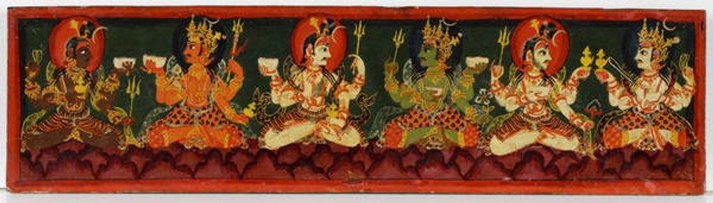 Detail of Book cover from a Shaiva manuscript by Nepalese School