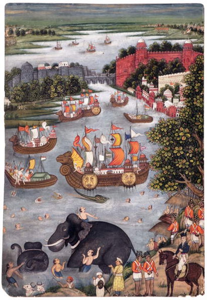 Detail of Festivities on a River, c.1825 by Indian School