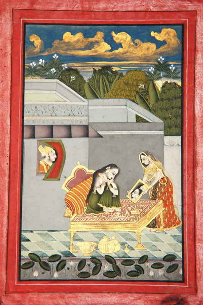 Detail of A Glimpse of the Loved One by Indian School