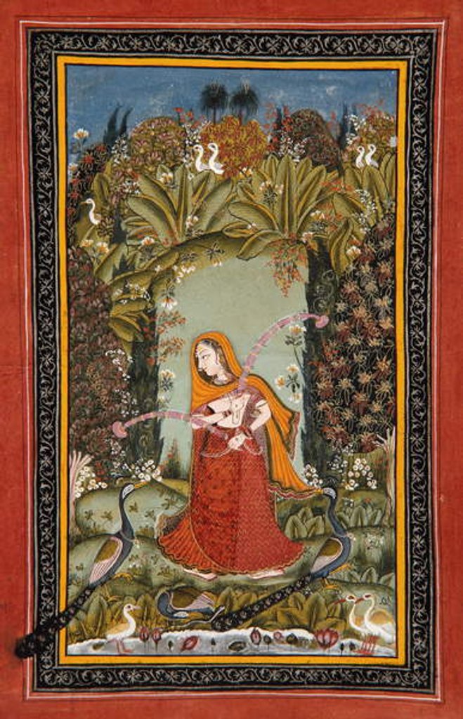 Detail of Gauri Ragini of Malkos, c.1770 by Indian School