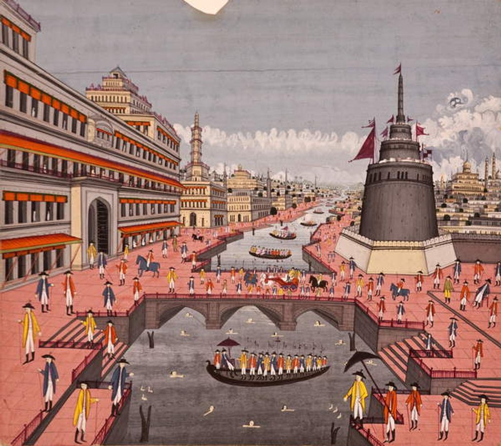 Detail of The Ghat at Jaunpur, c.1780 by Indian School