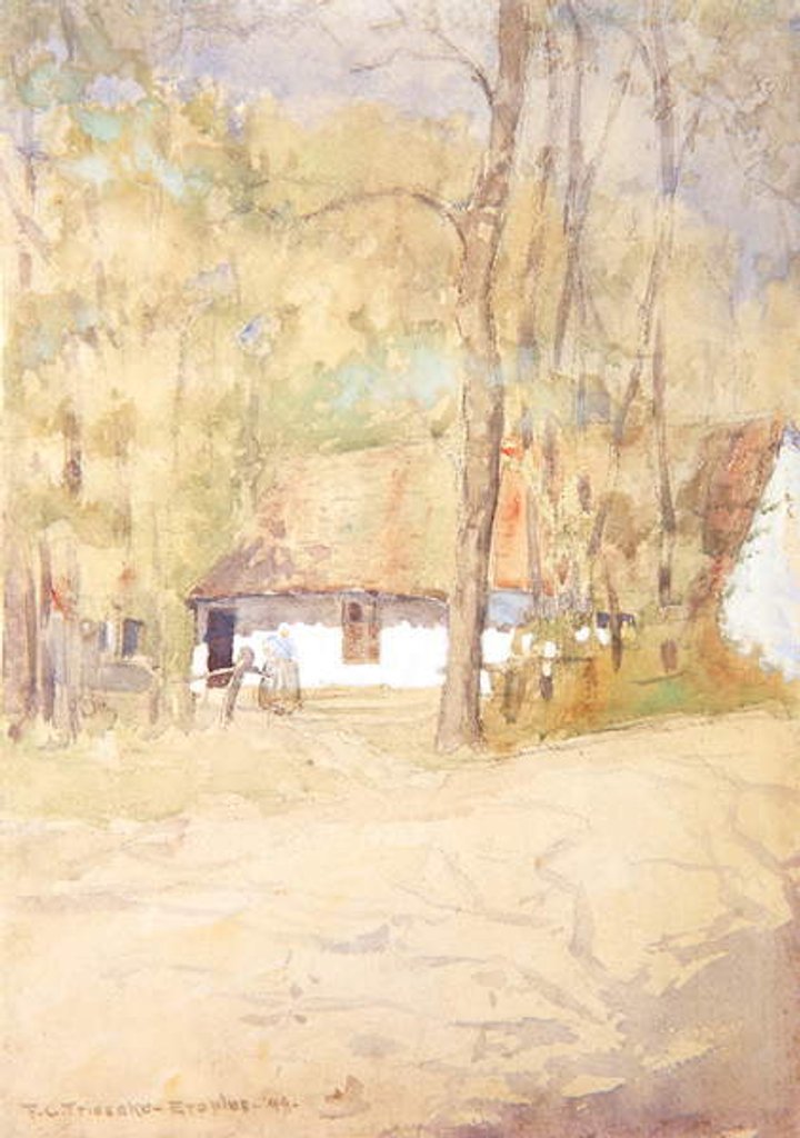 Detail of Farmhouse in Étaples, 1899 by Frederick Carl Frieseke