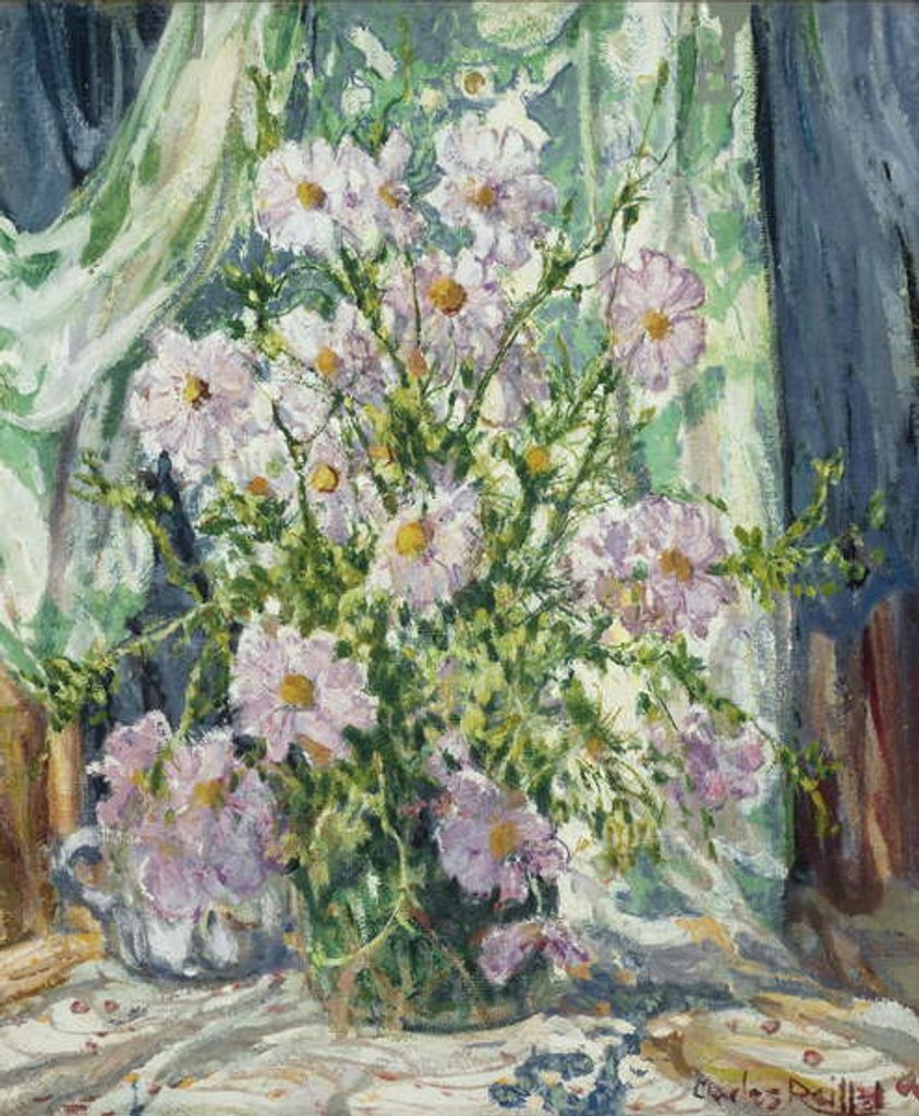 Detail of Still-life with Cosmos, c.1931 by Charles P. Reiffel